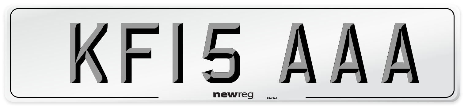 KF15 AAA Number Plate from New Reg